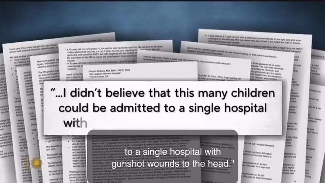 Surgeon Dr. Mark Perlmutter: 'No toddler gets shot twice by mistake by the world’s best sniper'.