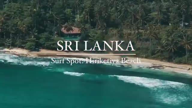 Beautiful beach in sri lanka