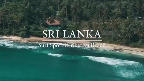 Beautiful beach in sri lanka