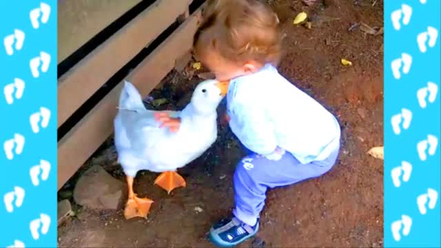 Kids and animals at the zoo have a great time together.