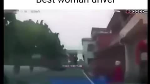 Careful, the lady is driving