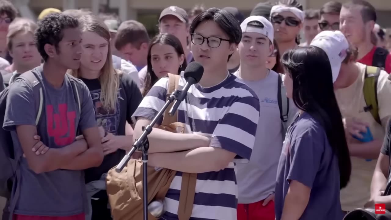 ANGRY Student calls people Fascists but can't give a reason why! What's wrong with Students Today?