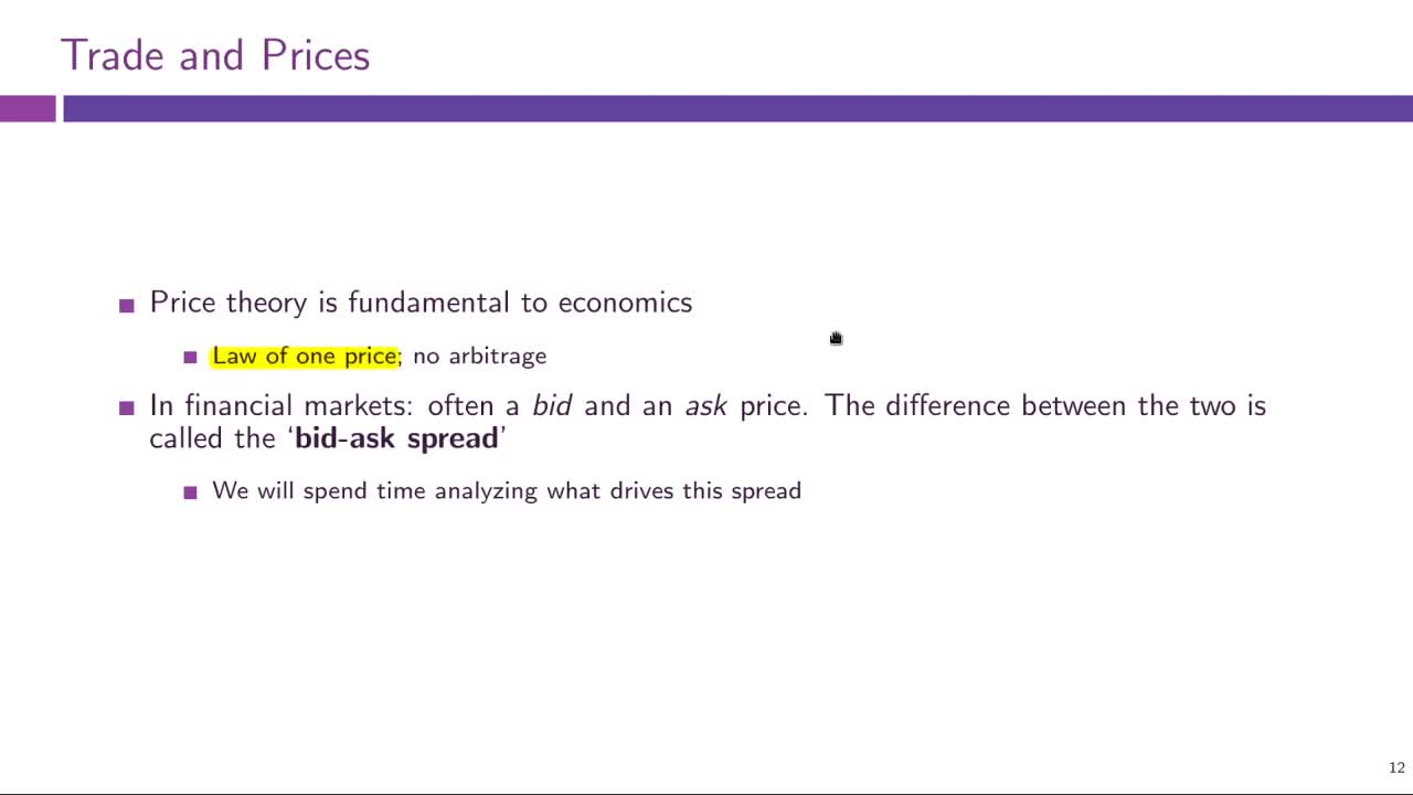 Financial Markets Microstructure Lecture-Concepts and Institutions