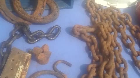 A Vender of Rusted Metals at Lachute fleaMarket