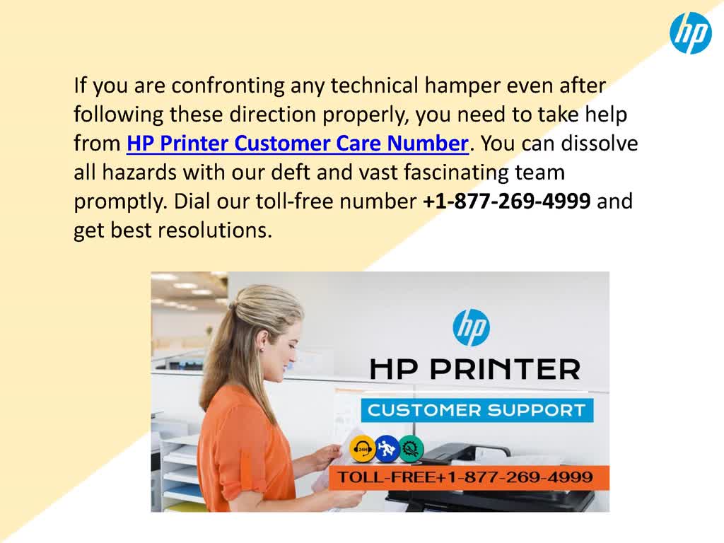 HP Printer Customer Care Number 1877-269-4999