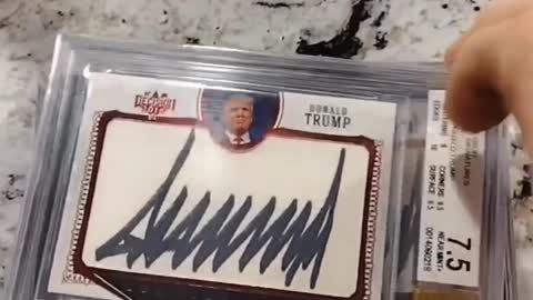 Get on the Trump Train Maga Hat style - Donald Trump autographed card collection