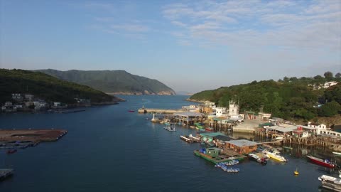 Fishing Village Fjord Bay River Landscape Nature HQ