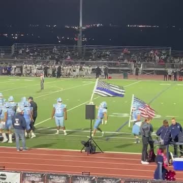 School Superintendent Said Thin Blue Line Flag Was No Longer Allowed on Sideline. Players Respond.
