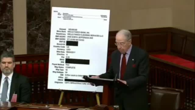 GRASSLEY presentation of Hunter Biden's Laptop from Hell: CCP & Biden Crime Family's Financials