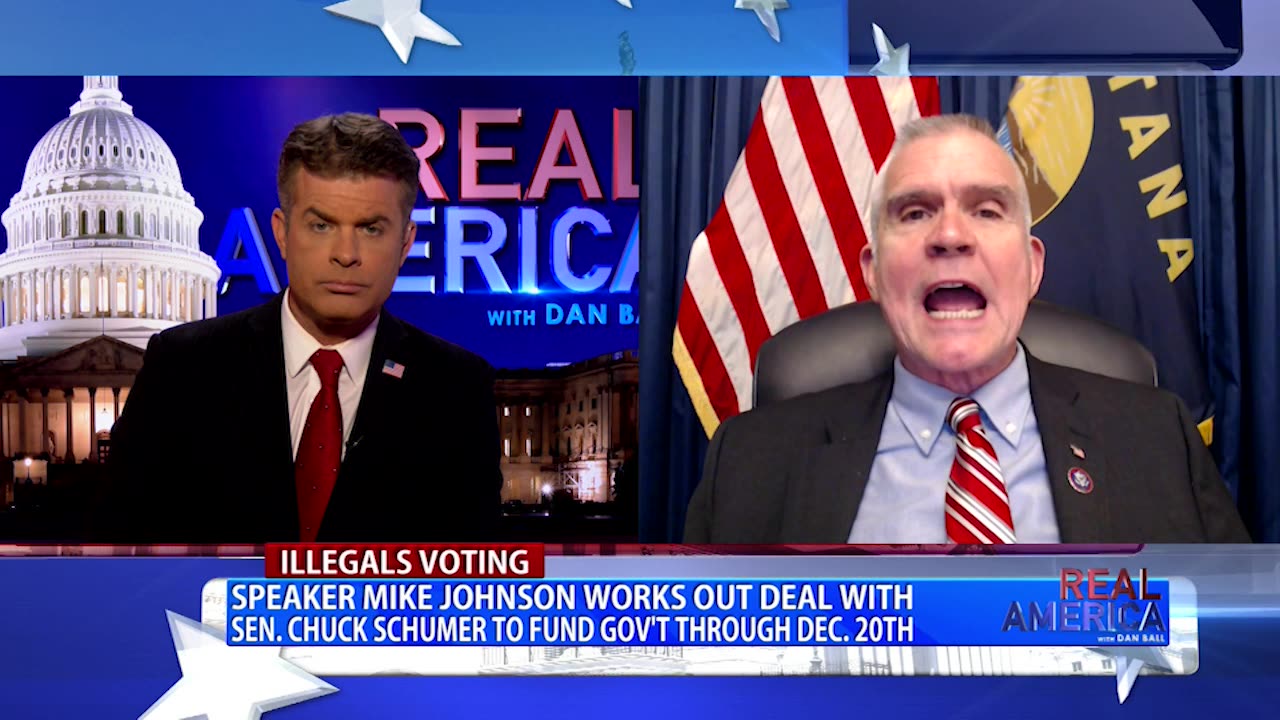 REAL AMERICA -- Dan Ball W/ Rep. Matt Rosendale, Mike Johnson Sells Out On CR Again, 9/25/24