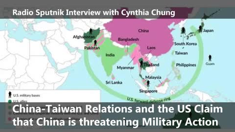 Cynthia Chung on Radio Sputnik: What does the USA want with Taiwan?