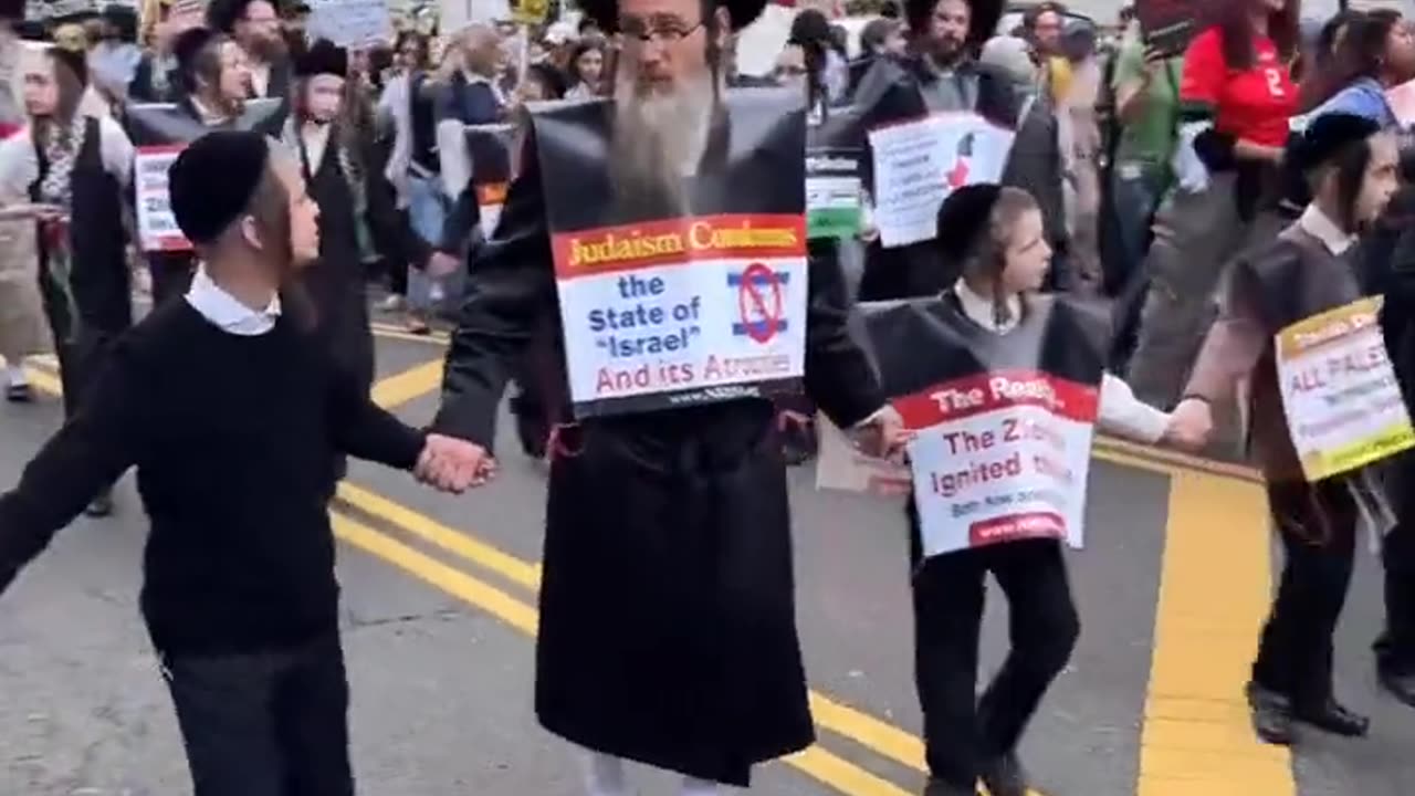 🇵🇸🇮🇱🚨‼️ A march by Anti Zionist Jews in Washington in support of Palestine.