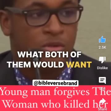 He forgave the woman who killed his brother