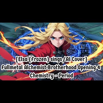 [Elsa (Frozen) sings/AI Cover] Fullmetal Alchemist Brotherhood Opening 4 CHEMISTRY - Period
