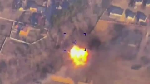 Footage of objective monitoring of the destruction of the Buk-M1 air defence system