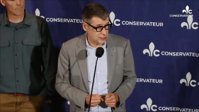 Éric Duhaime dans la circonscription de Rouyn-Noranda–Témiscamingue (juillet 2022)