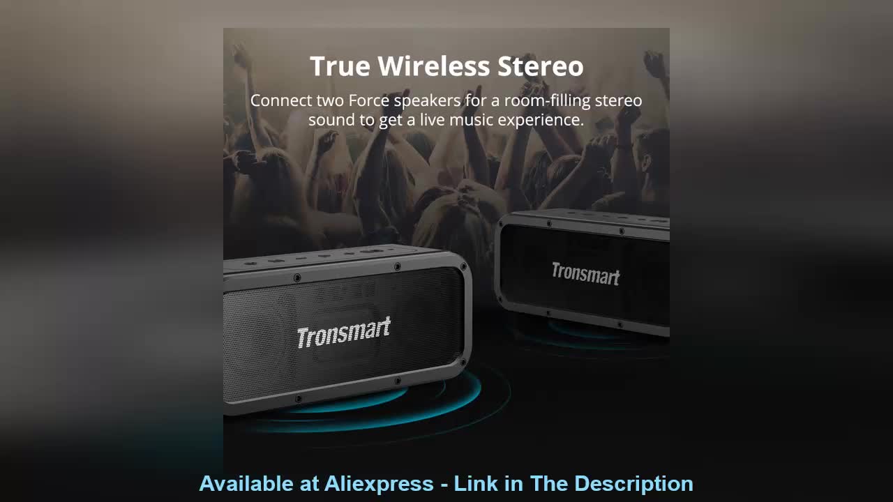 ❤️ Tronsmart Force Bluetooth Speaker True Wireless Portable Speaker IPX7 Waterproof 40W Speaker