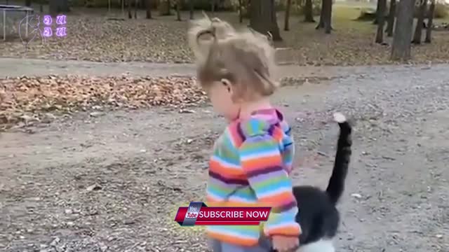 Babies Love for Cat Is So Pure | Babies Love Cat | Pets of JUJU | New Baby and Cat Videos 2020