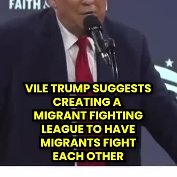 Trump Suggests Creation of Hunger Games-Style Migrant Fighting League