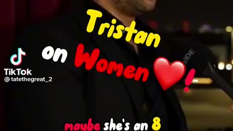 Tristan Tate on perfect woman