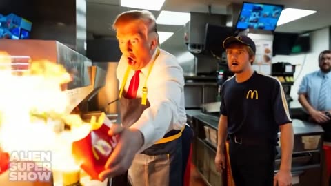 Donald Trump working at McDonalds (AI EDITION) 😭😭