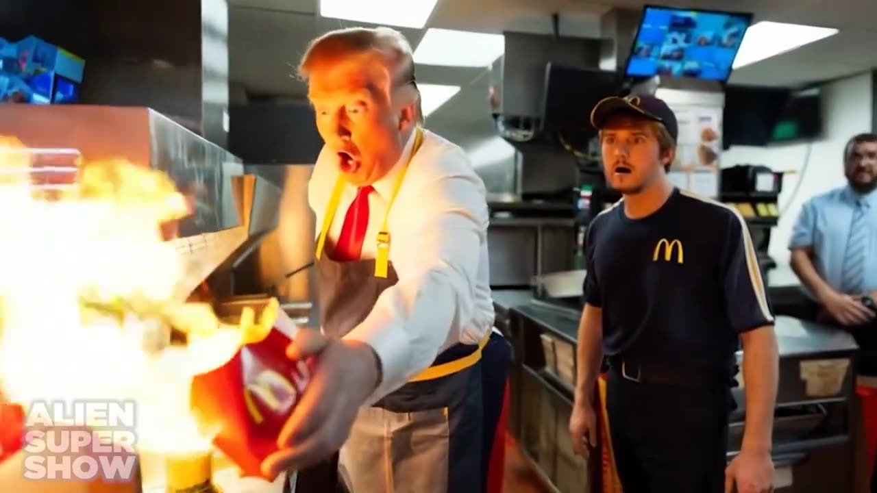 Donald Trump working at McDonalds (AI EDITION) 😭😭