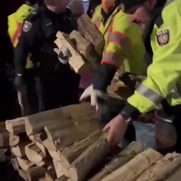WAR CRIMES in Canada by Police now STEALING Firewood & Supplies