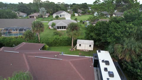 Drone over house and RV - 9/18/2022