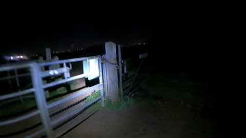 Night hike overlooking Portsmouth. Coastline.