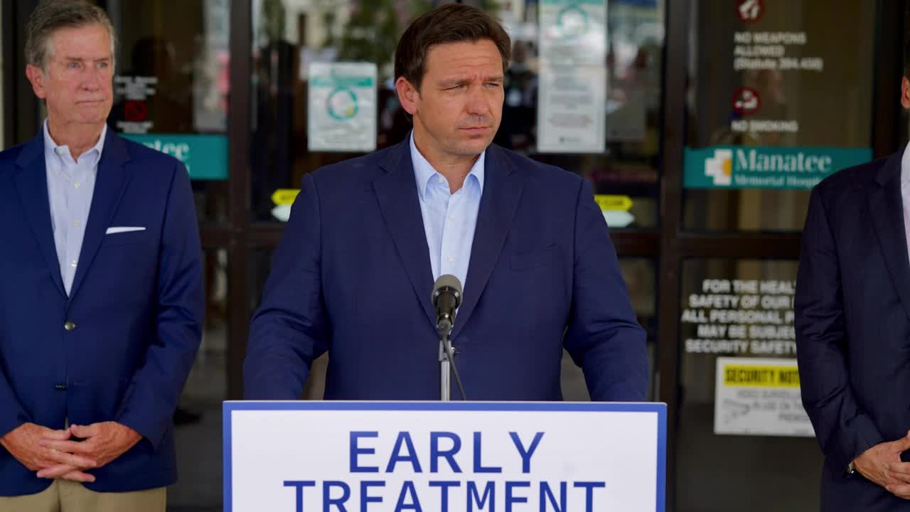 Gov. DeSantis Fights Back Against Biden for Monoclonals