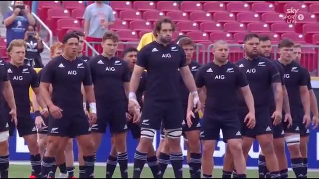 All Blacks EMOTIONAL HAKA vs USA Eagles pay tribute to fallen teammate