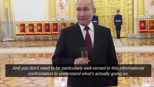 Putin calls Ukrainian action against Donetsk an act of genocide.