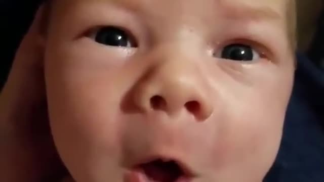 cute baby singing