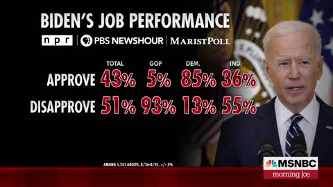 MSNBC Says "President Biden’s Approval Sinking Fast"
