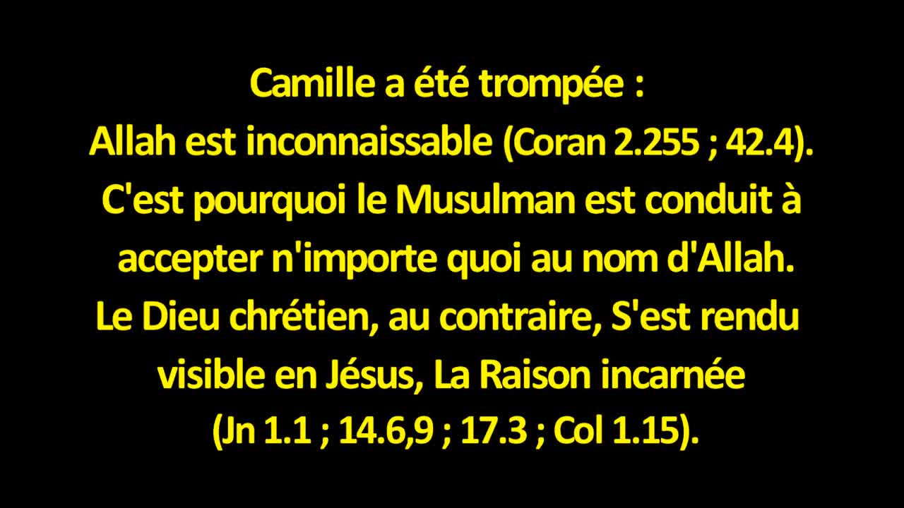 LE MARIAGE DE CAMILLE ET SA CONVERSION À L’ISLAM