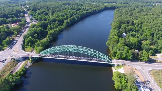 Aerial Drone Footage of bridge