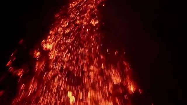 2,000° of molten earth, provided by