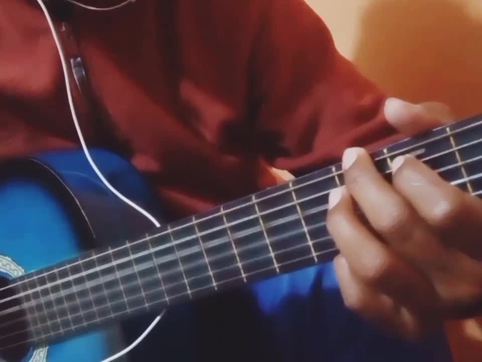Cantando esperar en ti en guitarra