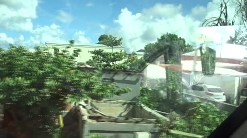 Riding around the Harbour of Philipsburg Sint Maarten, Dutch Island in Carribean