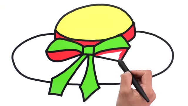 Drawing and Coloring for Kids - How to Draw Hat 02