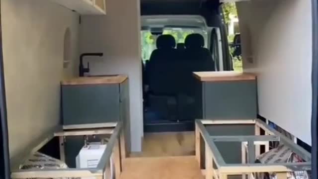 Complete build camper van in 50 seconds