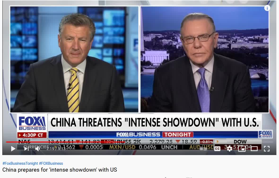 China Threatens Intense Showdown With United States