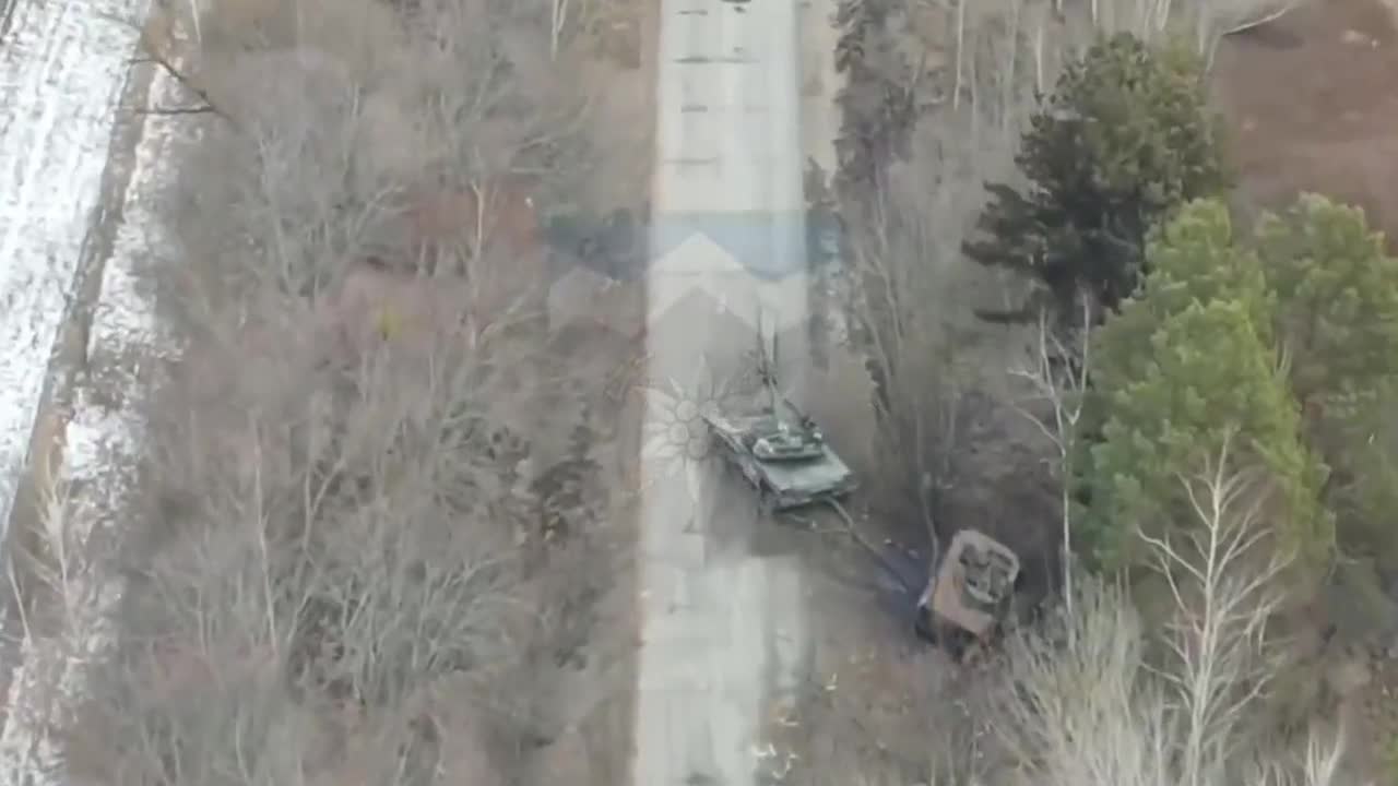 Destroyed and Abandoned Russian Equipment after Attack