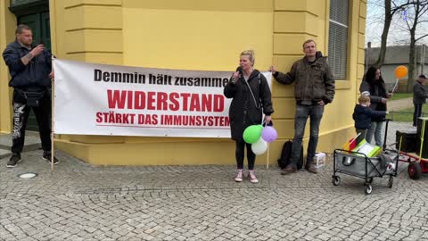 Demmin: Eröffnung der Kundgebung 14-04-2022