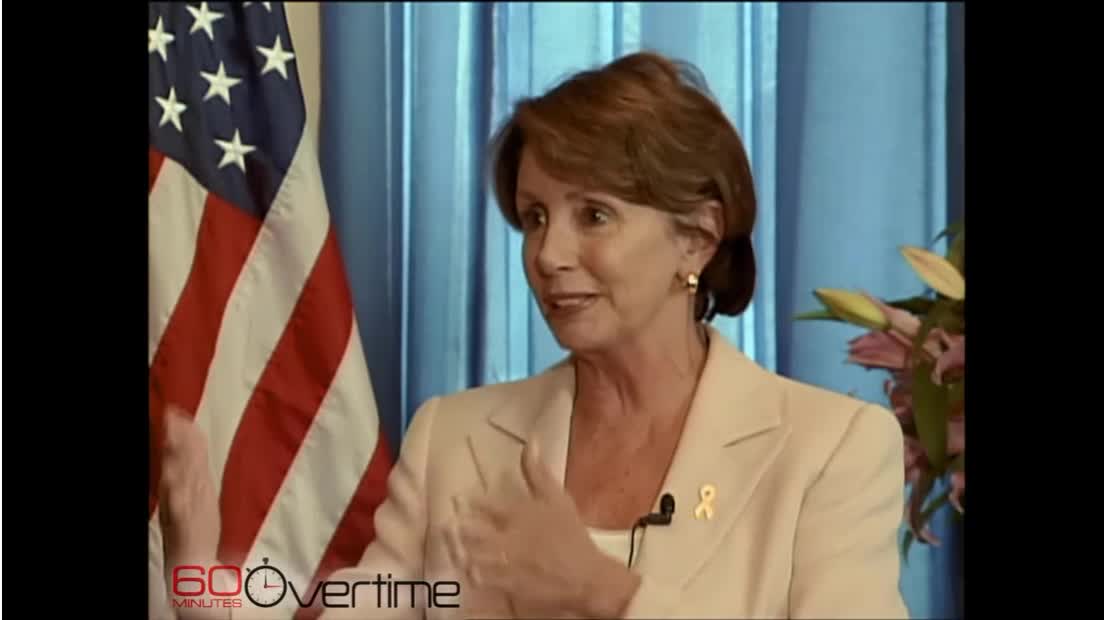 Nancy Pelosi - Good Riddance you Divisive Hag - 2006 Interview - Pre Dentures