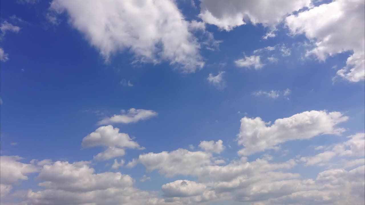 Time-lapse of the clouds traveling in the sky