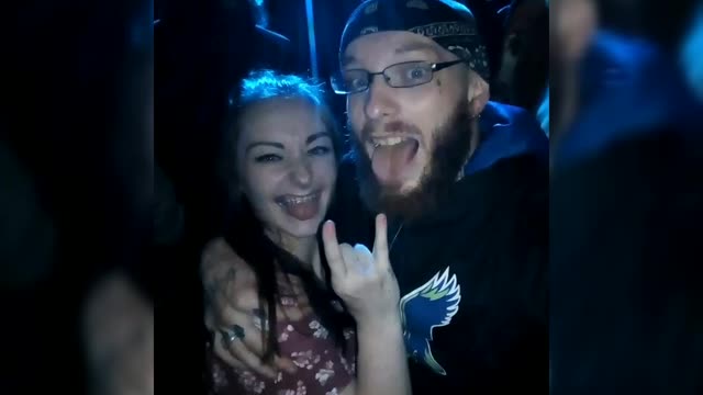 Rock concert crowd video