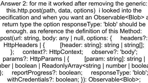 Angular 9 Can39t get a blob response with HttpClient POST request