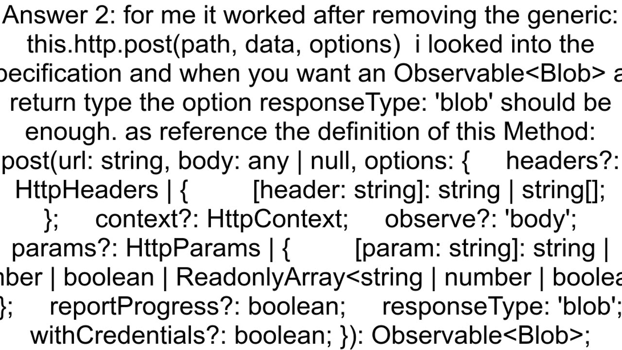 Angular 9 Can39t get a blob response with HttpClient POST request
