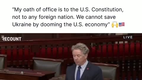 Senator Rand Paul announced that he will block the US $ 40 billion grant to Ukraine in the Senate.